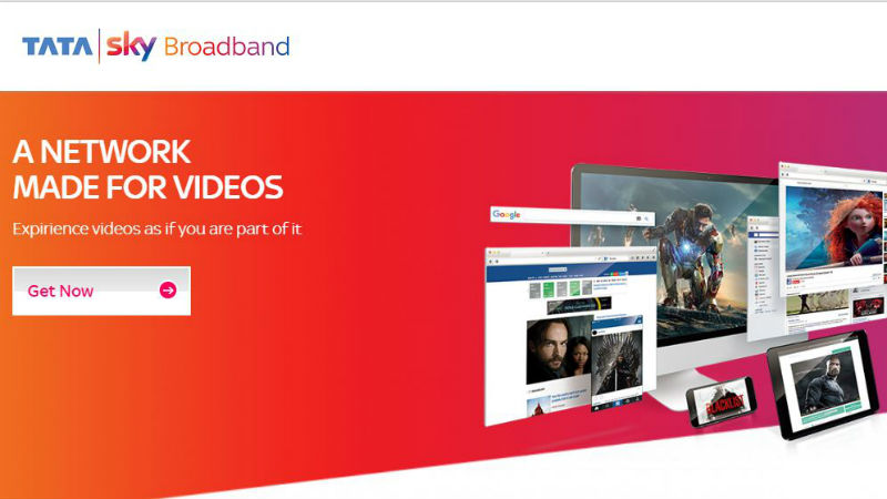 To Take on Jio GigaFiber, Tata Sky Broadband With Up to 100Mbps Speed Launched in 12 Indian Cities