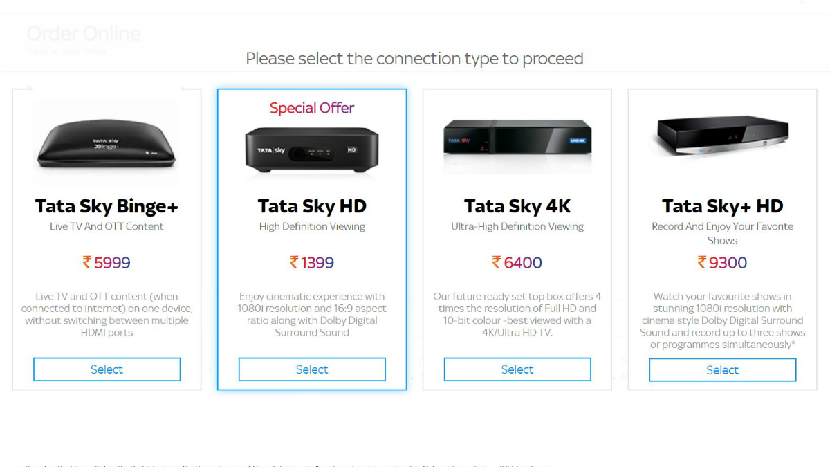 Tata Sky Discontinues Its SD Set-Top Box, Offers HD Option as Minimum for New Customers
