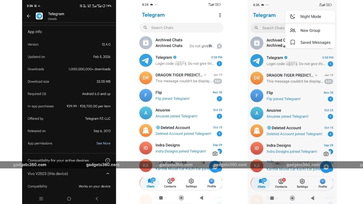 telegram update g360 Telegram