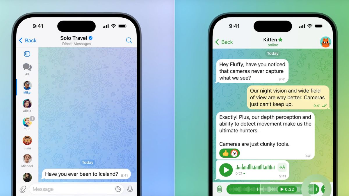 Telegram Update Brings DMs to Channels, Voice Message Trimming, and More Features