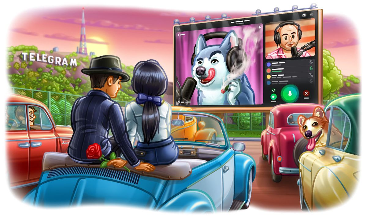 Telegram Update Brings 1,000 Viewers to Group Video Calls, Improved Video Messages, Screen Sharing With Sound