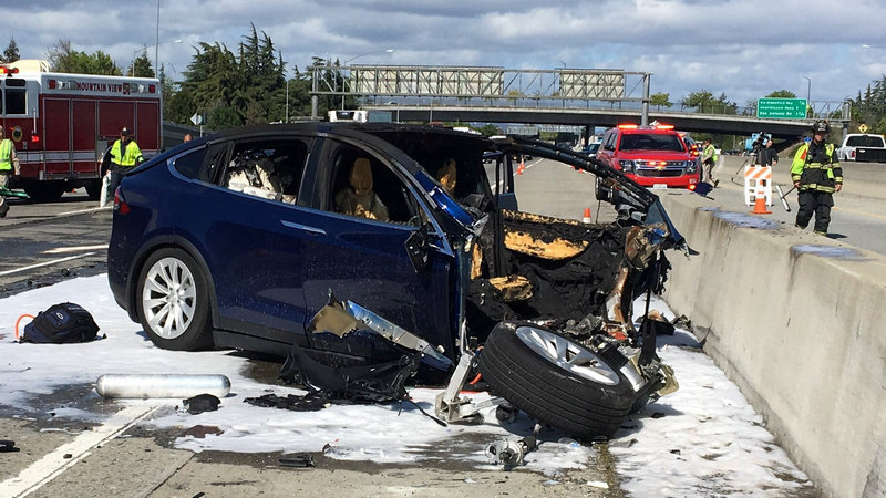 Tesla Model X on 'Autopilot' Sped Up, Didn't Brake Before Crash: NTSB