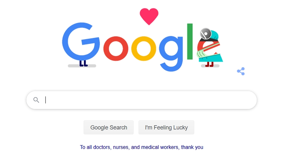 Thank You Coronavirus Helpers: Google's Latest Doodle in India Thanks Healthcare Workers