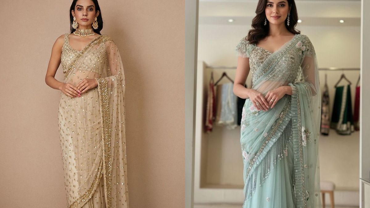 Best Net Sarees For Women: Explore Wedding Collection on Myntra