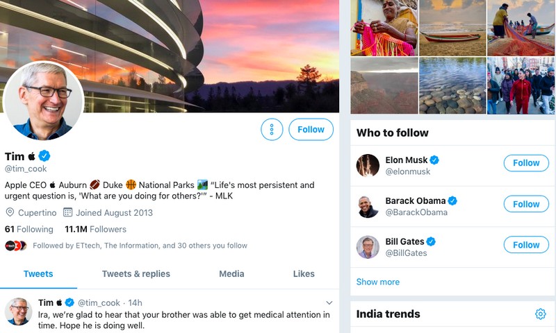 Tim Apple: Apple CEO Tim Cook Changes Name on Twitter After Trump Gaffe