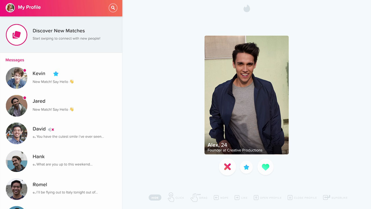 Tinder Online Gets the Dating App Onto Computers
