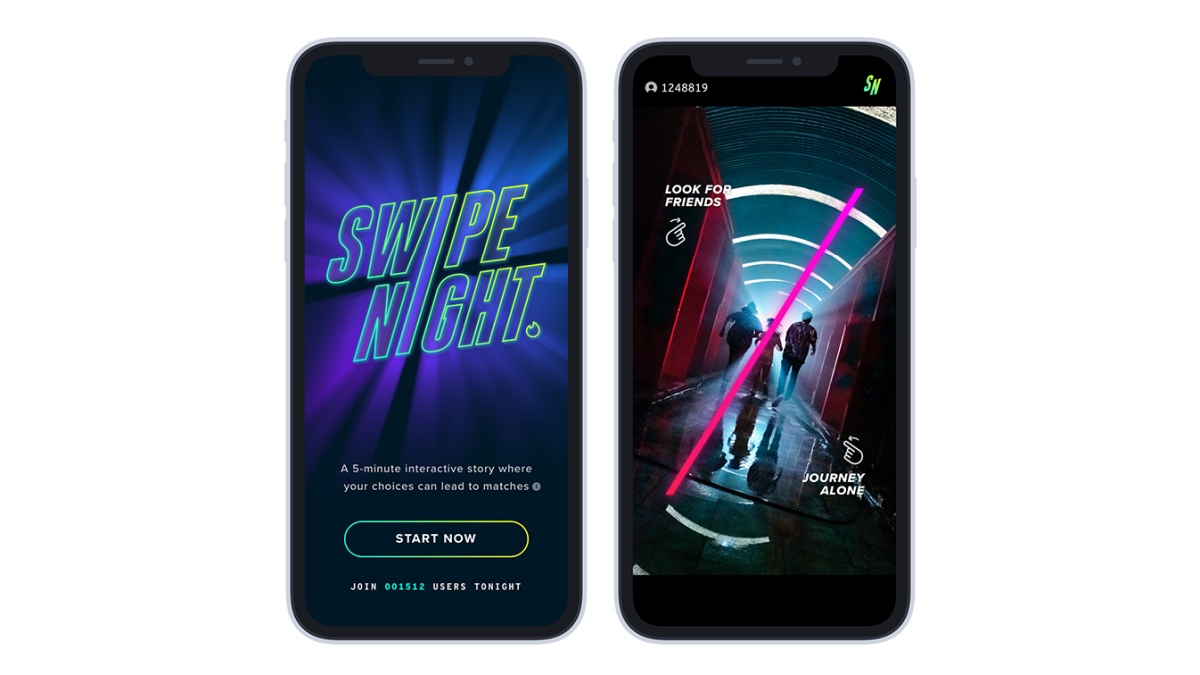 Tinder's Swipe Night Interactive Video Series Is Coming to India on March 14