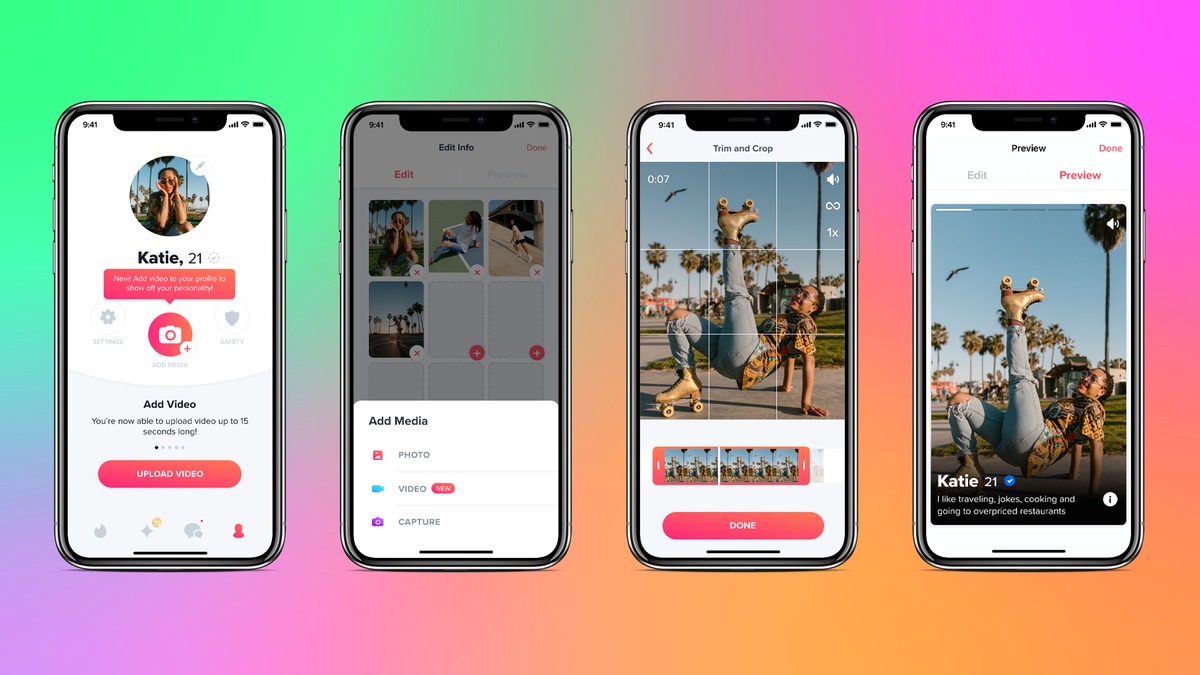 Tinder Users Can Now Add Videos to Their Dating Profiles, Find Matches Based on Shared Interests