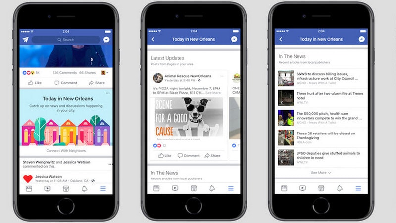 फेसबुक पर लोकल न्यूज़ सेक्शन 'Today In' की हो रही है टेस्टिंग