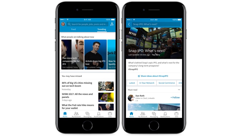 LinkedIn's New Trending Storylines Feature Aims to Hook More Users With News