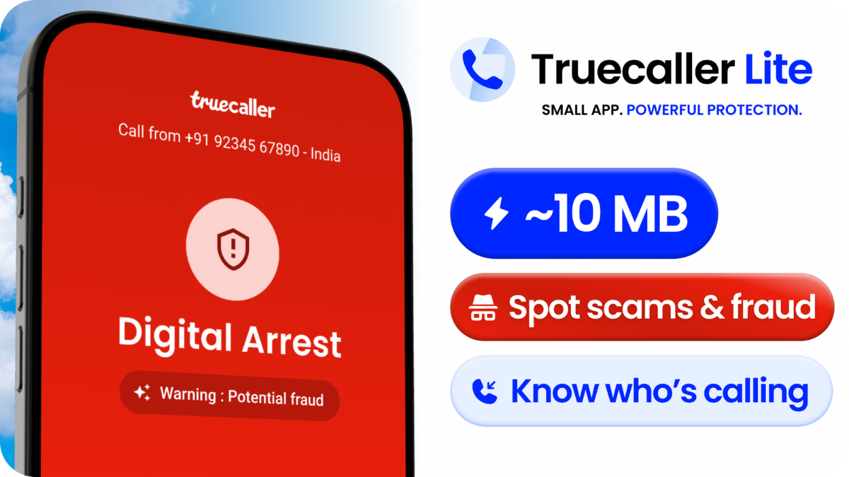 Truecaller Lite Launched in India With Caller ID for Android Phones With Limited Storage