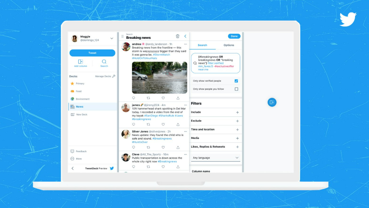 Twitter 'Relaunches' TweetDeck, Set to Limit Access to Twitter Blue Subscribers by August
