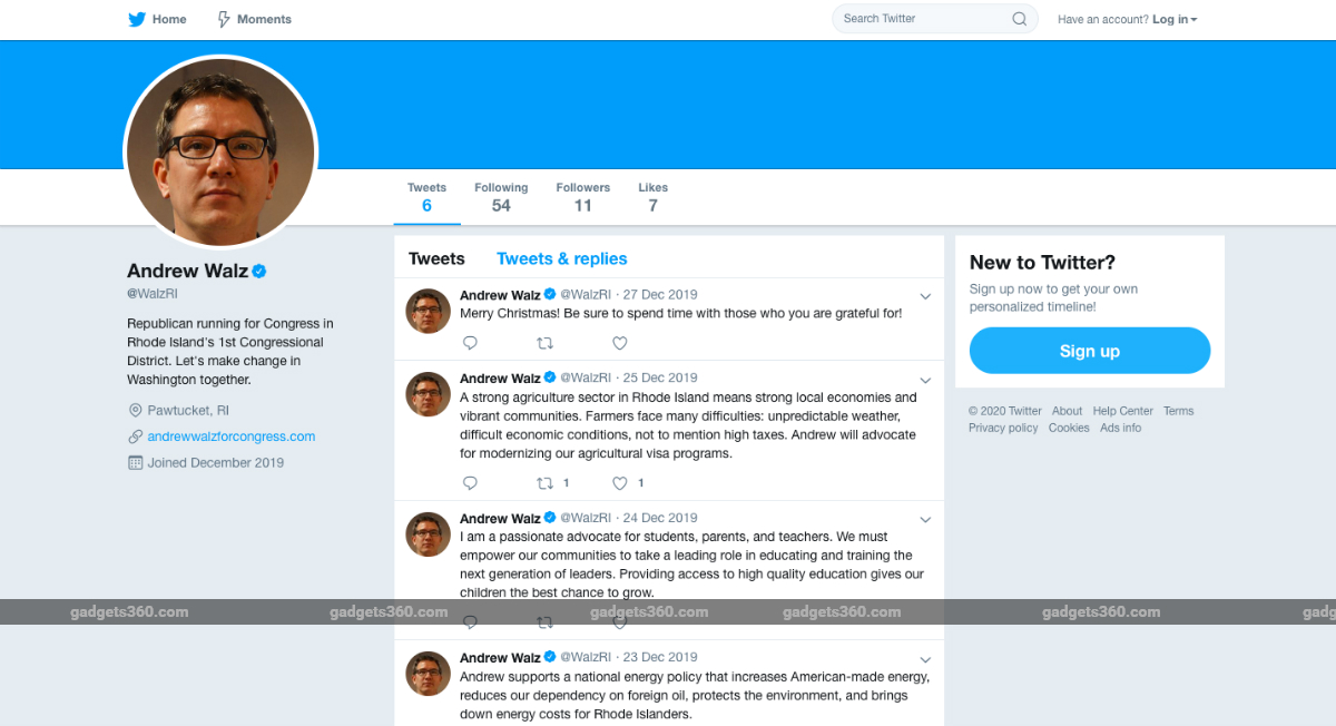 Twitter Verified a Fake US Congressional Candidate Account Created by a Teenager
