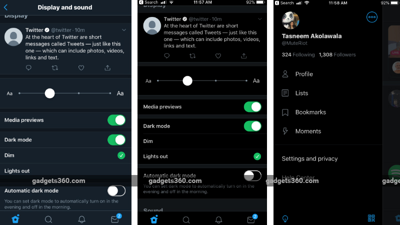 Twitter for iOS Gets Lights Out Option, Automatic Dark Mode Also Added