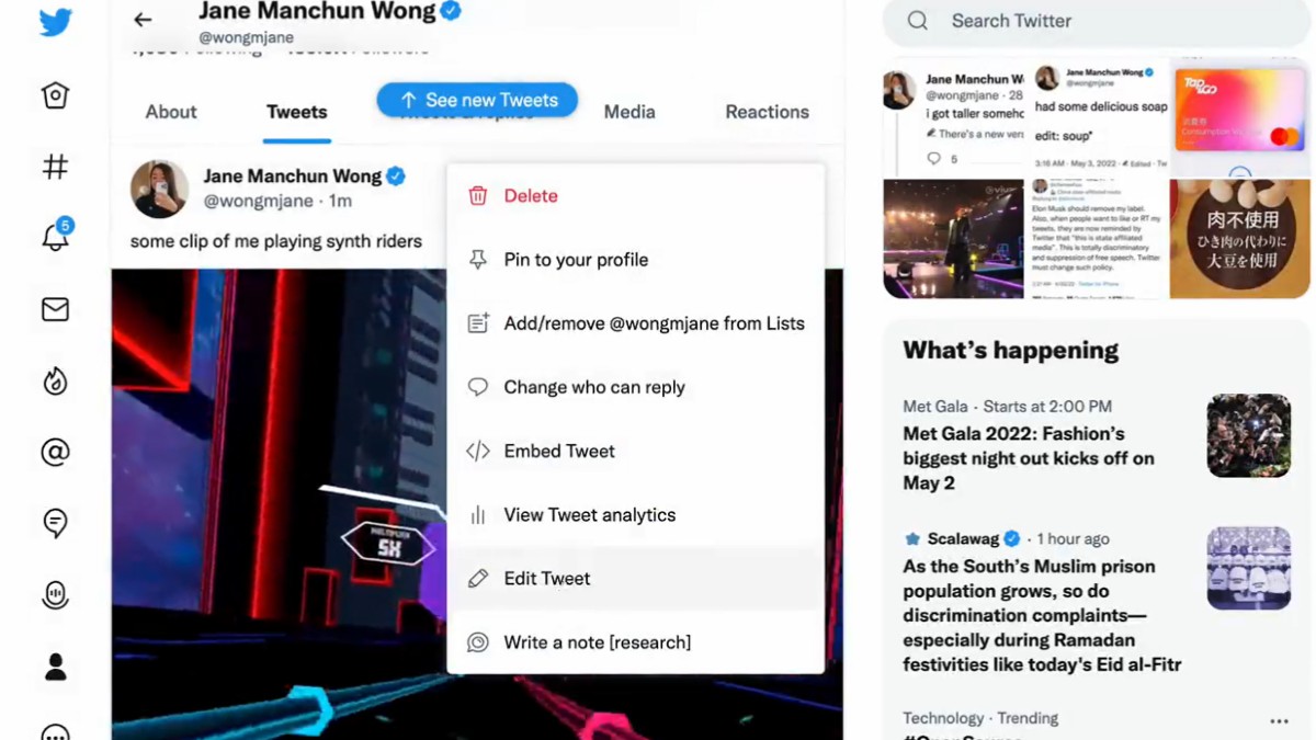Twitter Edit Button Spotted Again, Uncooked Version Suggests Replacing Media Possible