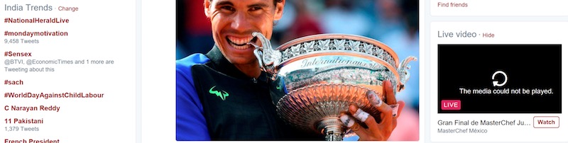 Twitter Testing Dedicated Spot For Live Videos On Its Homepage