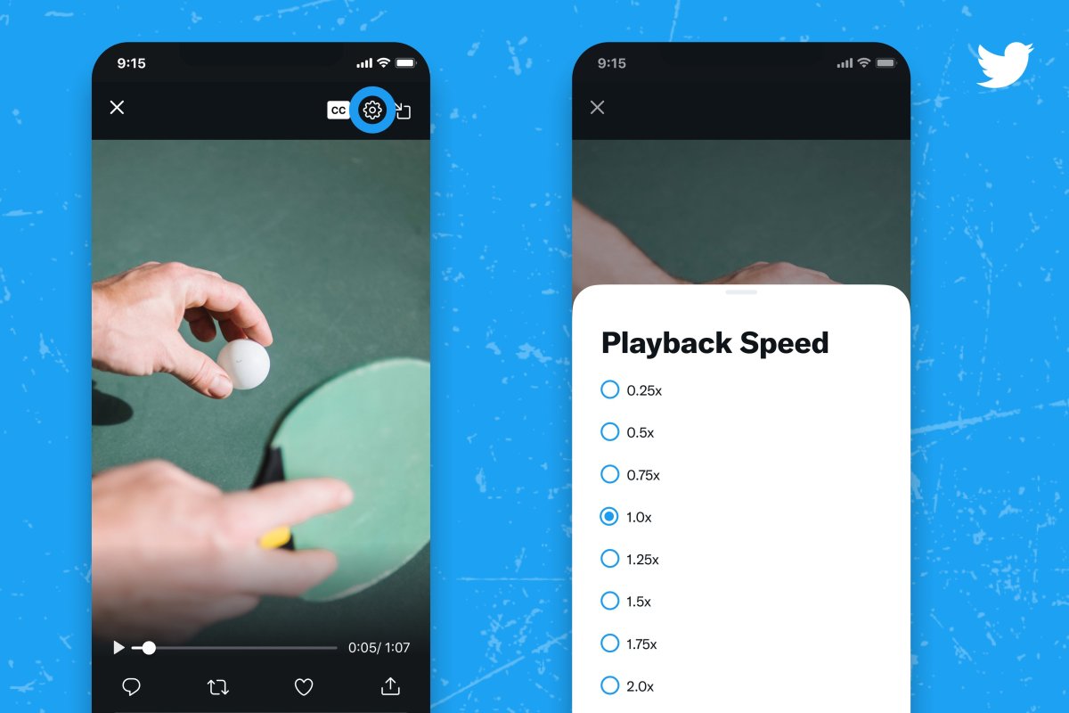 Twitter Adds Playback Speed Option to Video