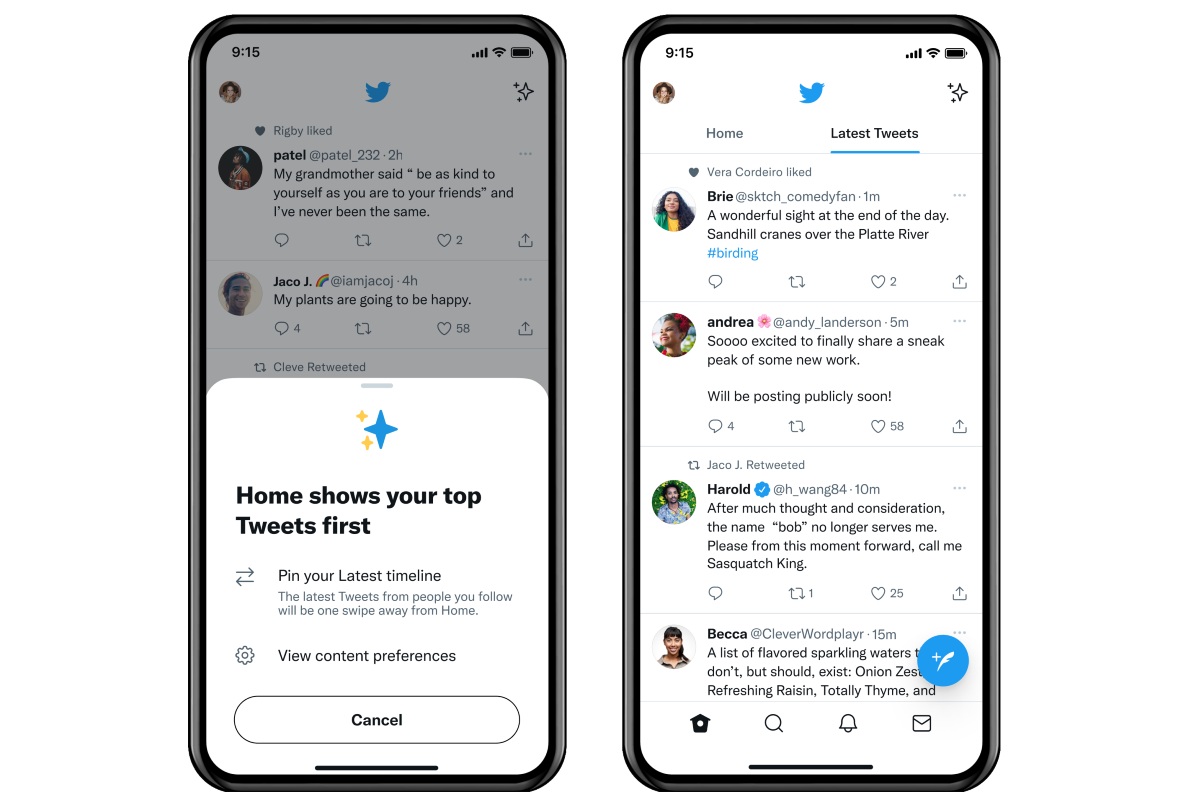 Twitter Rolling Out an Update to Make It Harder for Users to Switch to Reserve-Chronological Feed