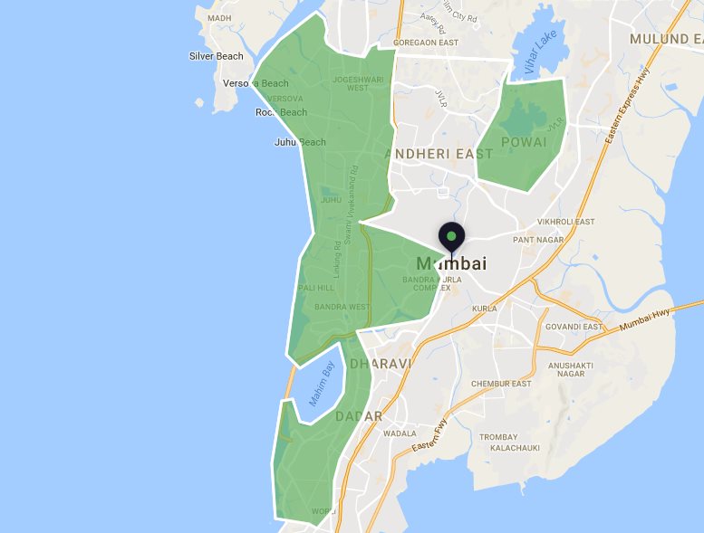 ubereats mumbai map UberEats Mumbai map