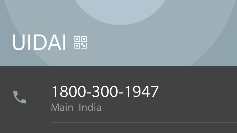 UIDAI Toll-Free Number Appears in Users' Contacts Across India, Causing Twitter Uproar