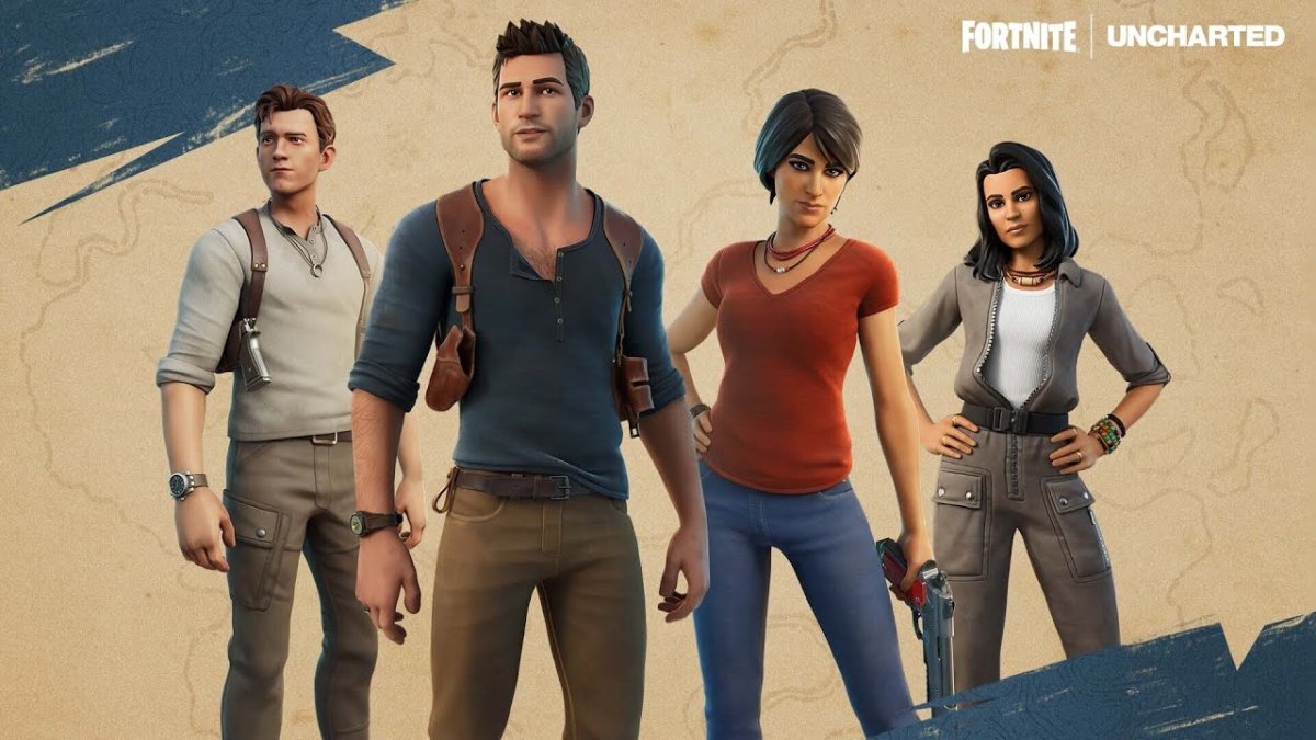 Fortnite's Uncharted Crossover to Have Tom Holland, Nathan Drake Skins From Both Movie and Games