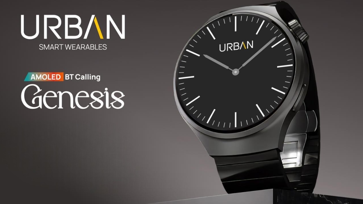 Urban Genesis Smartwatch With 1.45-inch AMOLED Display, Up to 7 Days of Battery Life Launched in India