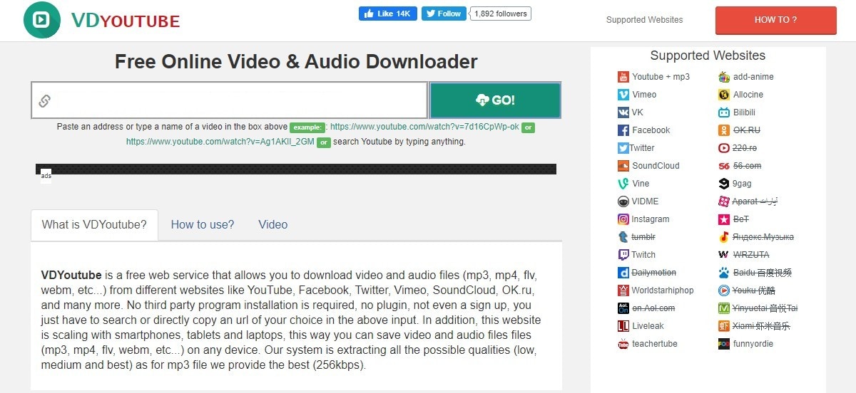 free youtube download html