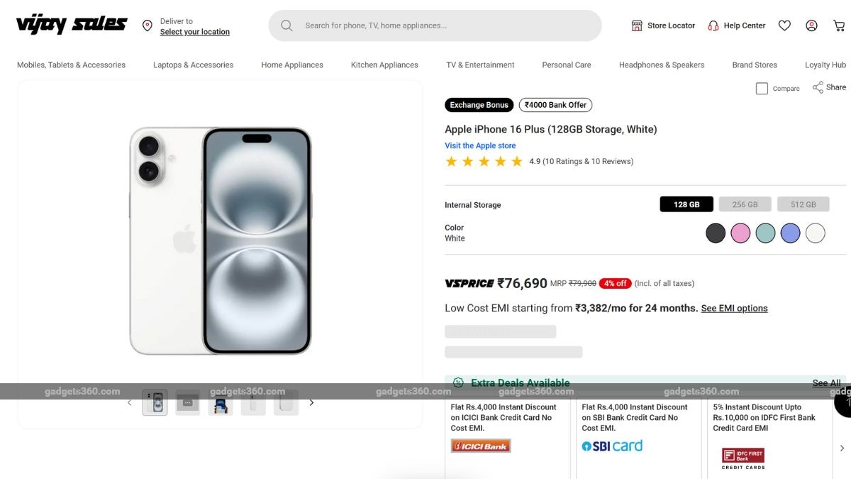vijay sales iphone 16 plus iPhone 16
