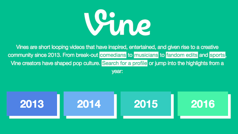 Vine Archive Is Now Live; Allows You to View All Vines Created Since 2013