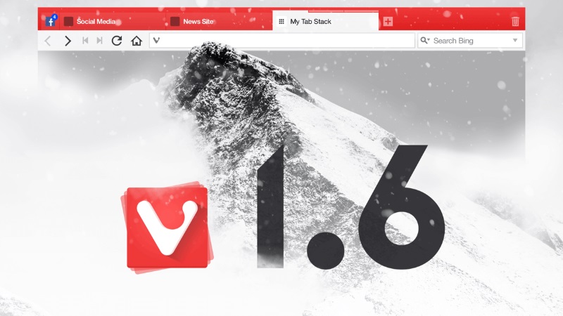 Vivaldi v1.6 Update Brings Along Tab Notifications, Named Tab Stacks, and More