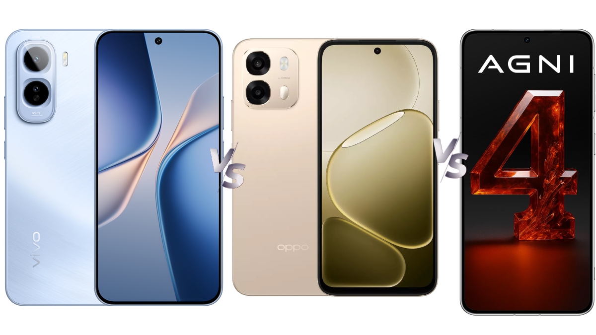 Vivo T5 Pro vs Oppo A6 Pro vs Lava Agni 4: Price in India, Specifications Compared