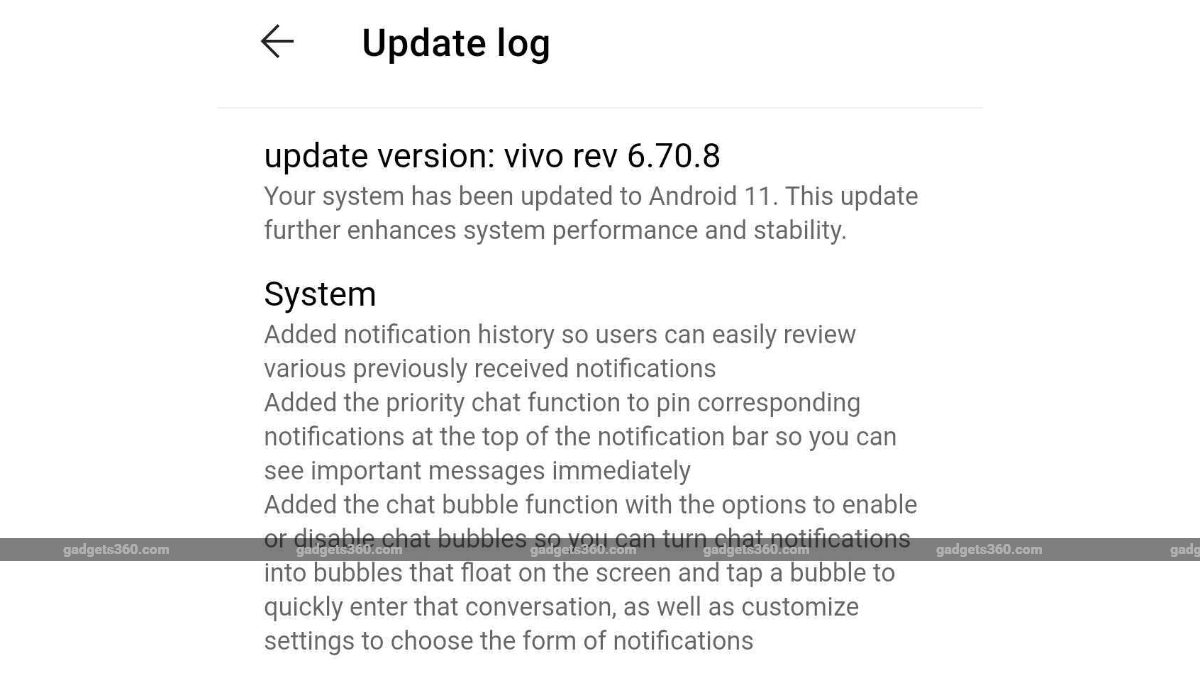 Vivo V Pro 5g Starts Receiving Android 11 Update In India Technology News