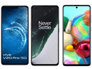 Vivo V20 Pro vs OnePlus Nord vs Samsung Galaxy A71: Price in India, Specifications Compared