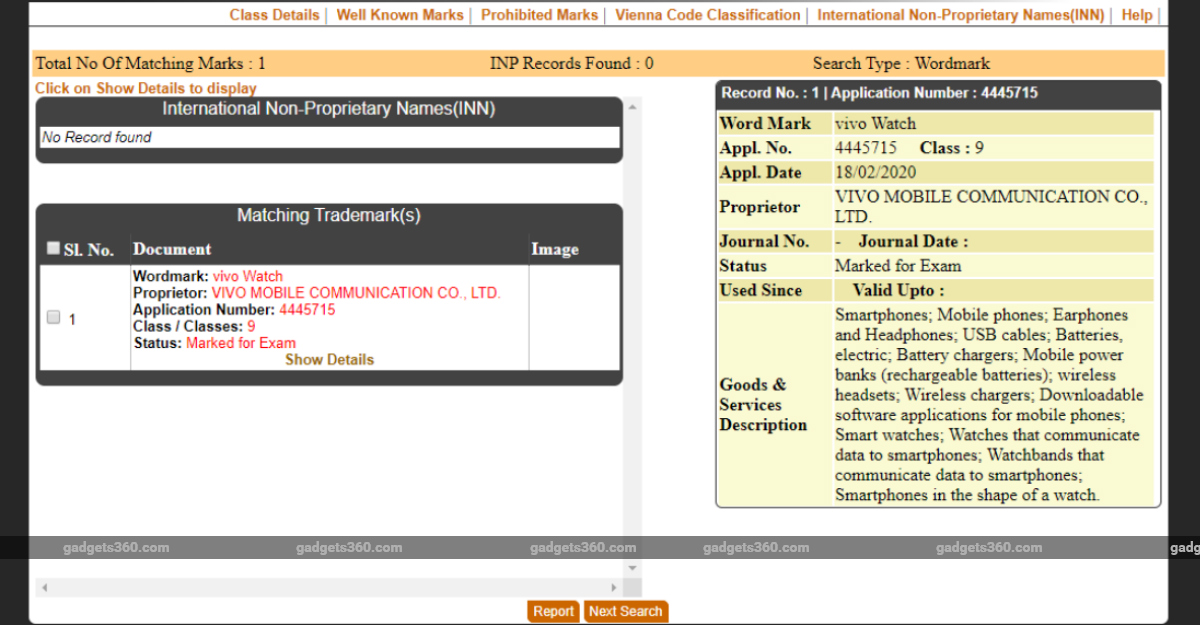 Vivo Watch Spotted on India, Europe Trademark Sites, Tipping Imminent Launch