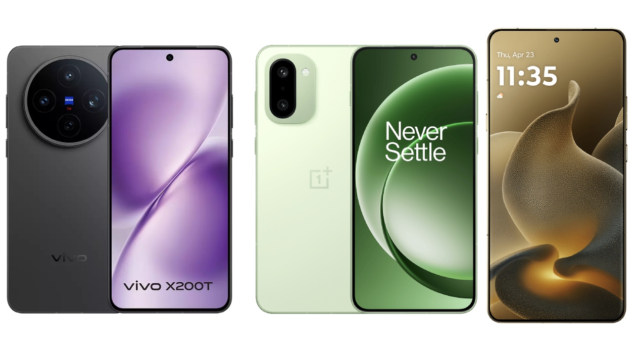 Vivo X200T vs Motorola Signature vs OnePlus 15R: Price in India, Specifications and Features Compared