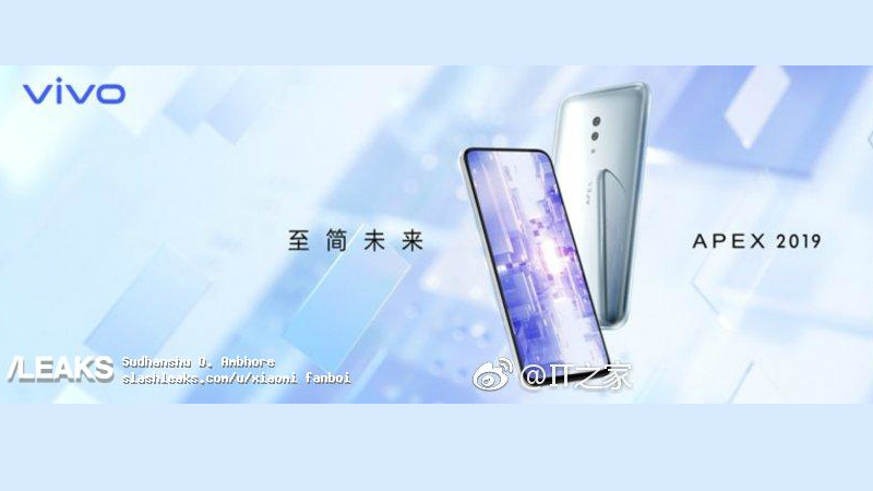 Vivo Apex 2019 Render Leaks Just Ahead of Its Launch Today