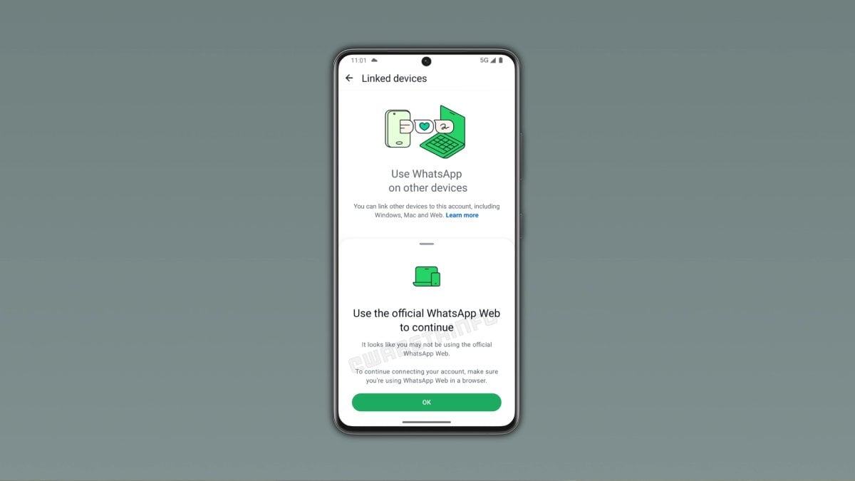 wabetainfo warning Whatsapp