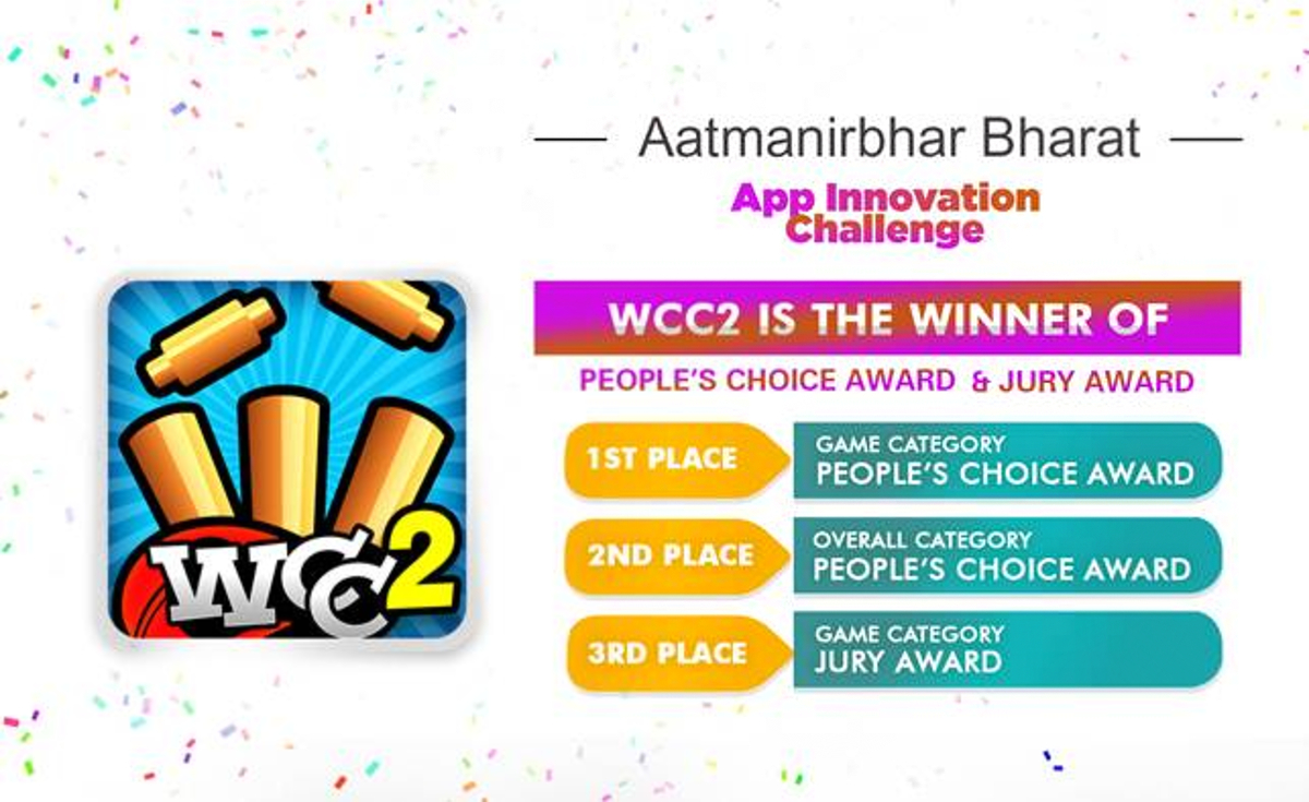 World Cricket Championship 2 Wins AatmaNirbhar Bharat App Innovation Challenge, Gets 74 Percent of Total Votes in Gaming Category