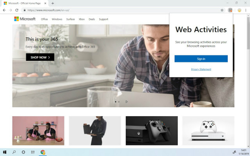 Microsoft 'Web Activities' Chrome Extension Enables Windows 10 Timeline Feature