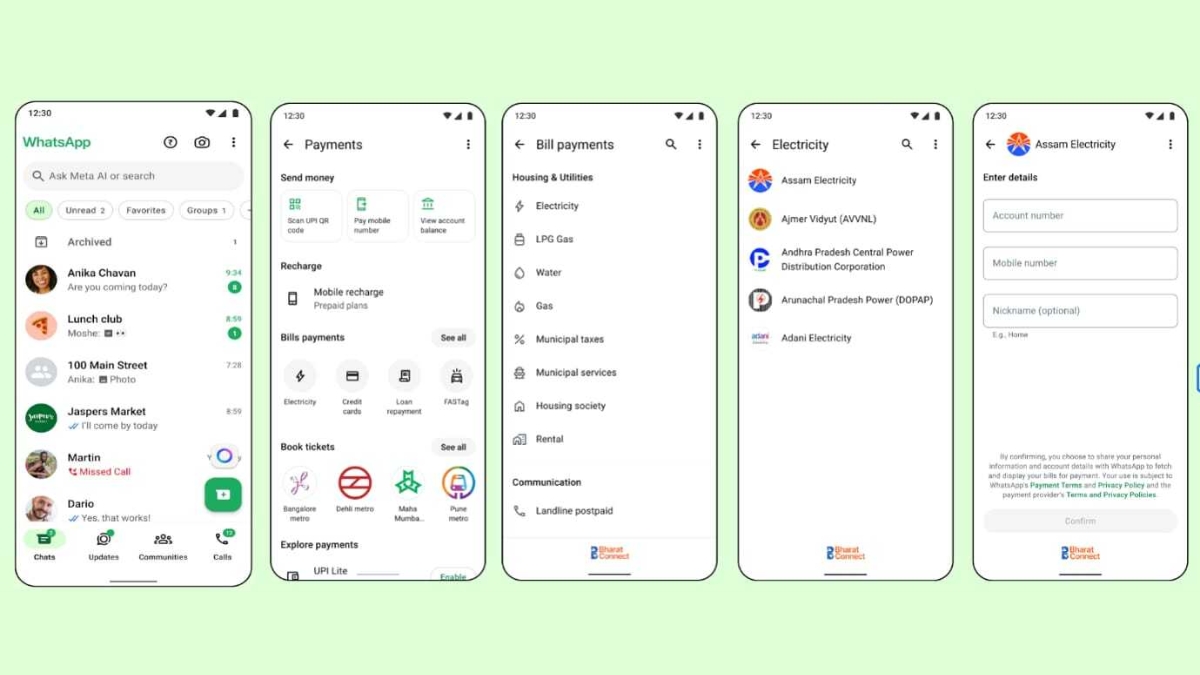 WhatsApp Bill Payments Feature Launches in India With Support for UPI, Card Payments Across 30 Categories