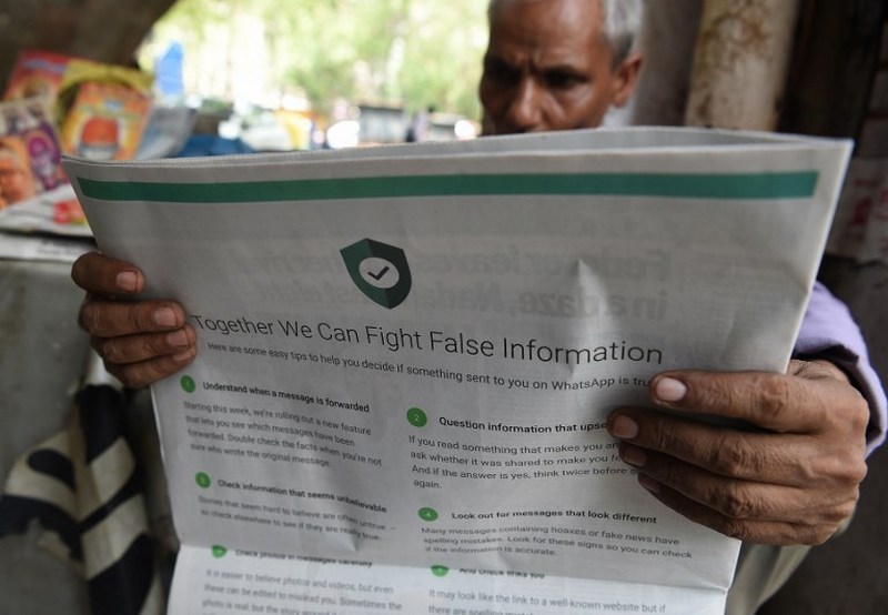 WhatsApp Launches Media Blitz to Dispel India's Fake News Woes