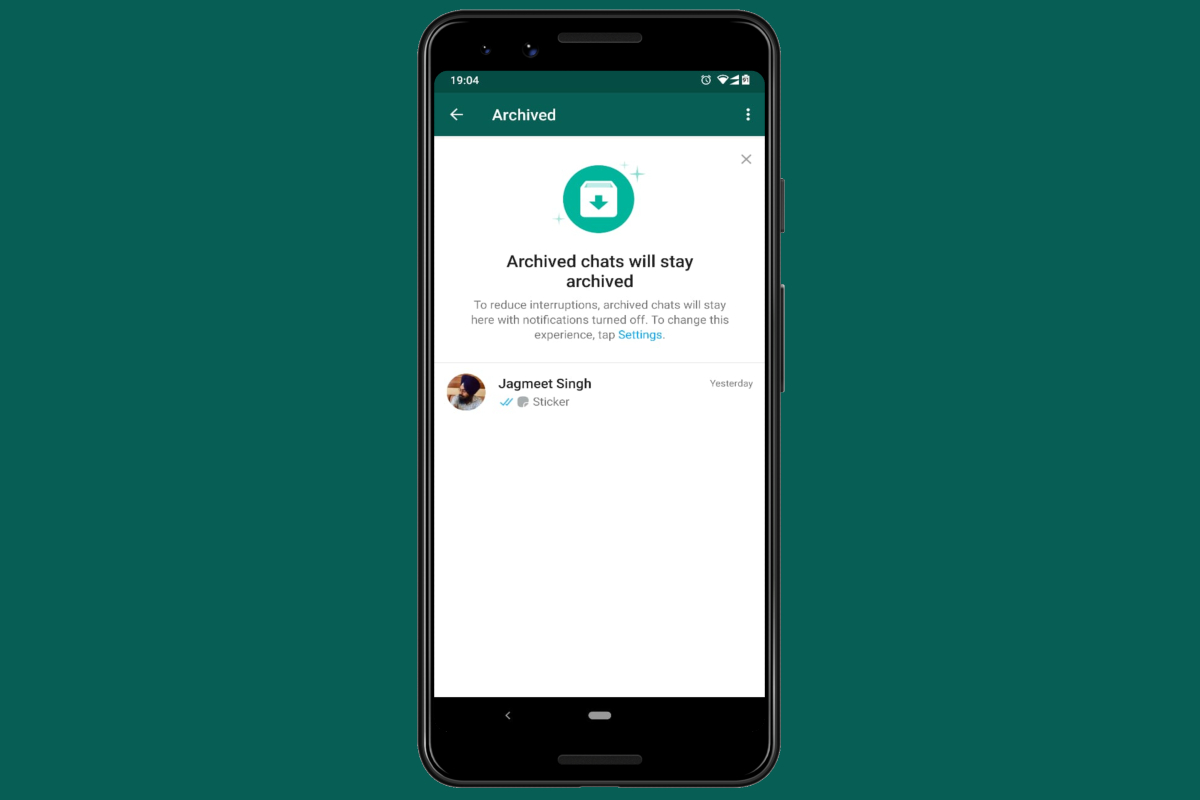 WhatsApp Users Can Now Keep Archived Chat Threads Tucked Away Forever, Even if They Get a New Message