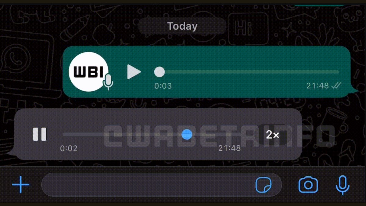 WhatsApp Reportedly Working on Playback Speed Feature for Audio Messages, Spotted Beta-Testing on iOS