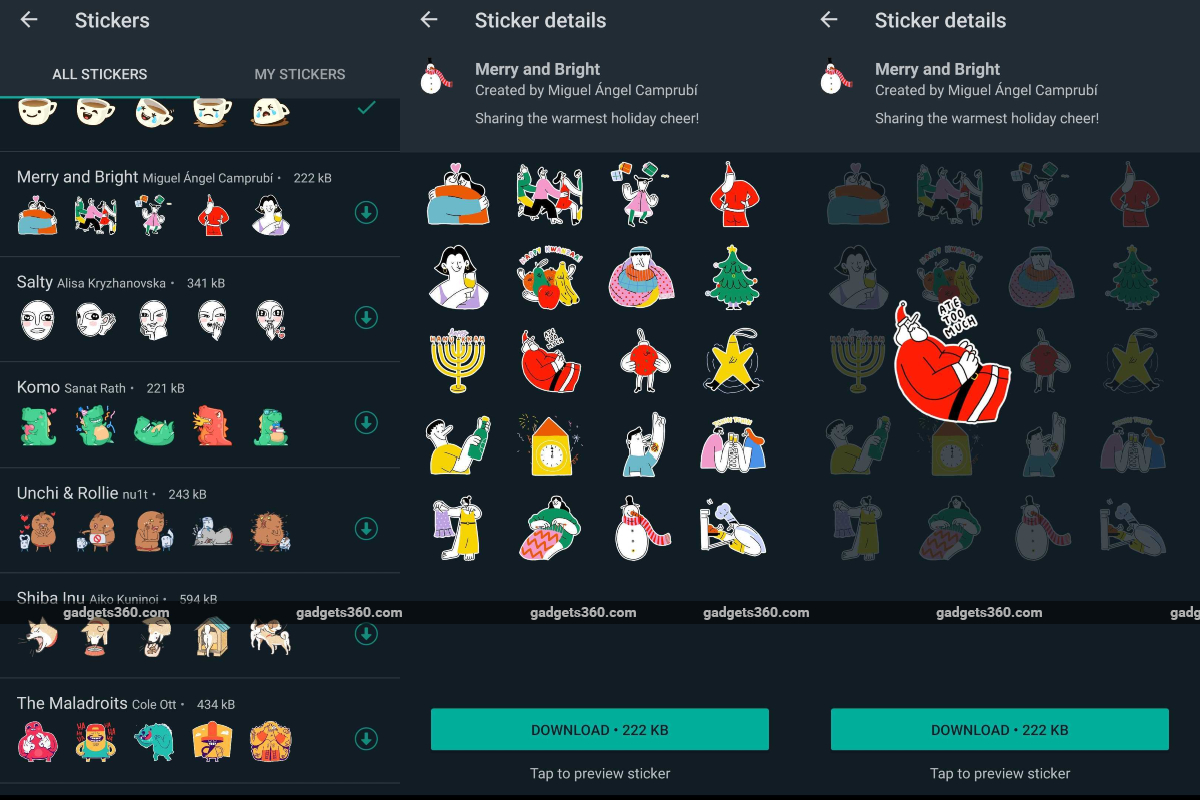 WhatsApp Adds Merry Christmas Stickers: How to Find, Share With Friends and Family