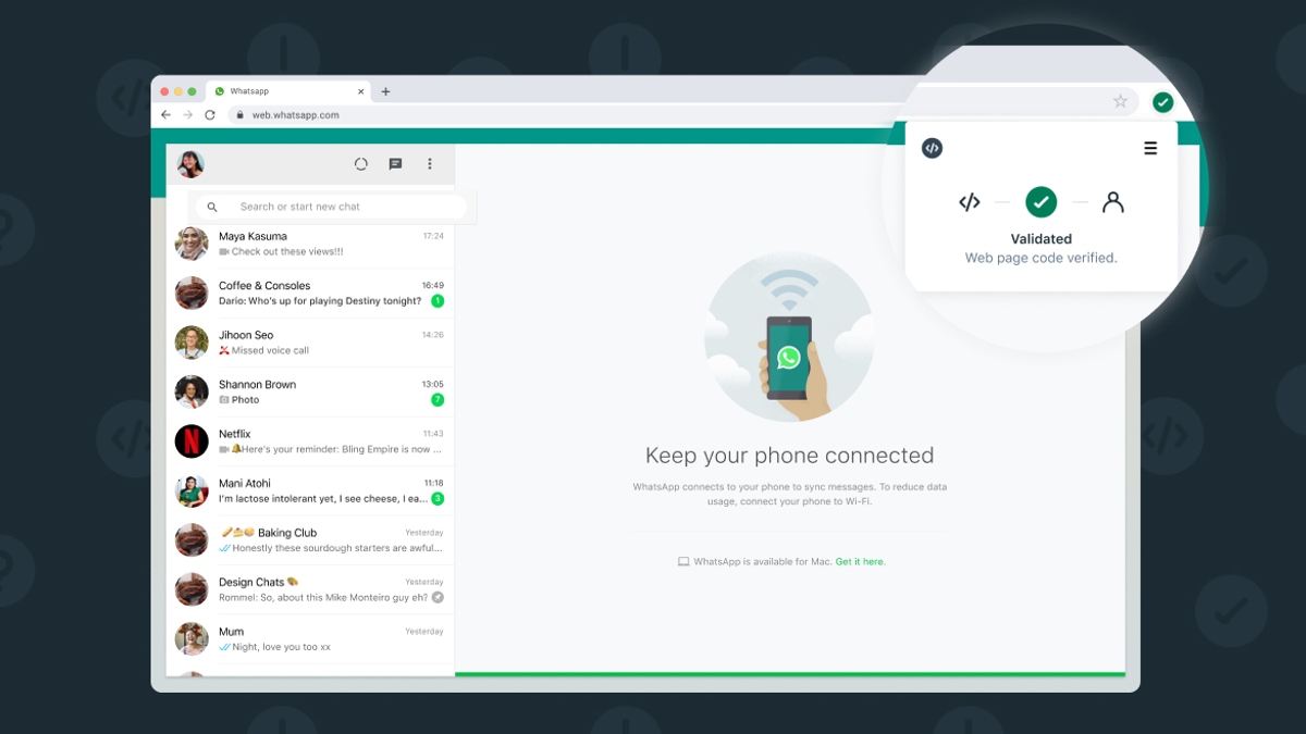 WhatsApp Introduces Browser Extension to Make Sure You’re Using Its Authenticated Web Version