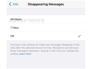 WhatsApp Testing 24 Hours Option for Disappearing Messages on Android, iOS, Web: Report