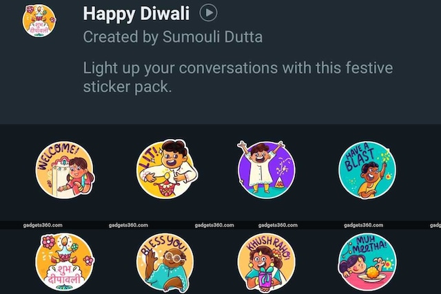 WhatsApp Brings New 'Happy Diwali' Sticker Pack for Android, iOS Users: How to Download and Use WhatsApp Brings New 'Happy Diwali' Sticker Pack for Android, iOS Users: How to Download and Use