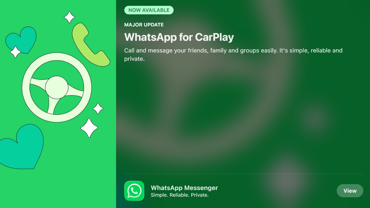 WhatsApp for CarPlay Launched With Support for Initiating WhatsApp Calls and Separate Chat, Call History Tabs