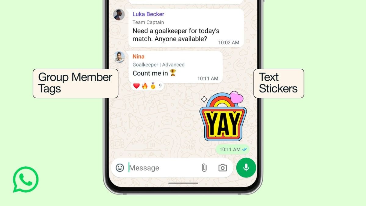 WhatsApp Introduces Member Tags for Group Chats, Event Reminders, and More