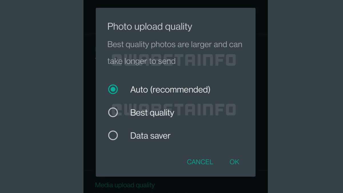 WhatsApp Testing Image Quality Settings to Help Users Send Photos Without Compressing Much